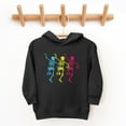 thumbnail image 2 of Three Skeletons Dancing Neon - Toddler Hoodie, 2 of 8