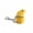 Gold Frog*1, variant on Seagull Mine Sound Button Keychain, Rechargeable Fidget Clicker with Real Sound & LED Light, Frog Keychain with Sound Croaking Keyboard Clicker Fidget Gifts for Adults (Seagull,1PC)