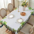 thumbnail image 6 of Tropical Palm Leaf Tablecloth Waterproof, Summer Floral Bordered Rectangle Table Cloth, Washable Table Cover for Kitchen Dining Party Decor (60×84 Inch), 6 of 6