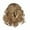 Gold, variant on Short Curly Wig Synthetic Hair Gold Wavy Brazilian Style Natural Volume Soft Texture Pullover Wig for Women Daily Wear Party Use 11.8 Inch Short Curly Wig