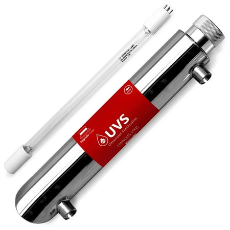 

UV Water Filter Replacement – UV Water System – 12 Inch UV Light Housing with 10 inch Bulb – Under Sink and Reverse Osmosis System