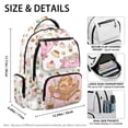 thumbnail image 5 of Jeiento Axolotl 17 Inch Lightweight Backpack for Girls School - 600D Tear Resistant with 6 Pockets - Padded Tablet Sleeve - Cartoon Bookbag for Grades 3-6, 5 of 8