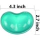 thumbnail image 3 of Reposamuñecas de gel de silicona con forma de corazón, translúcido, ergonómico, almohadilla para ratón, almohada para manos fresca, eficaz contra la fatiga de la muñeca (verde), 3 of 4
