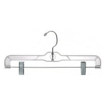 Unbranded 1-Tier Clear Pant/Skirt Clothes Hangers, 50 Count