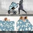 thumbnail image 6 of Car Seat Cover Baby - Lilies Flowers Light Blue Breathable Infant Car Seat Cover for Baby Carseat, Lightweight Comfort Baby Essentials Must Haves Newborn Stuff for Girl Boy, 6 of 7