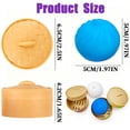 thumbnail image 2 of SIYTUAU Silicone Stress Relieving Decompression Toy Big Bun Hand Pinching With Fake Steamer Yellow 2 Inch, 2 of 7