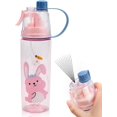 thumbnail image 2 of Bouteilles d'Eau Vaporisateur 600ml pour Enfants, Bouteille de Brumisation Étanche avec Design Gradué, Bouteille d'Eau de Sport Portable Réutilisable pour Cyclisme Randonnée, 2 of 5