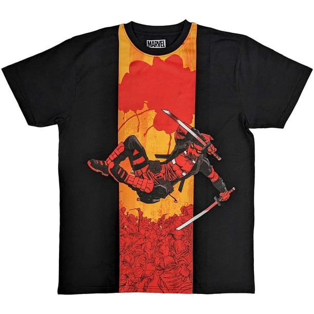 Deadpool - Camiseta Samurái de Algodón para Adultos Unisex (Negro)