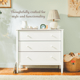 thumbnail image 3 of Little Seeds Clover 3-Drawer Dresser for Nursery, Grove Green, 3 of 8