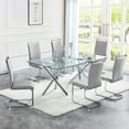 thumbnail image 4 of Sumdeal Dining Chairs Set of 4 set of 6 set of 8,Modern Dining Chairs set,Metal frame leg Chairs with High Density Sponge Leather,Comfortable Chairs for Dining Room,Kitchen,Living Room, 4 of 6