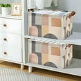 thumbnail image 2 of Yayeee Foldable Storage Basket for Shelves with Handles Set of 2 Waterproof Cloth Bins, Abstract Shapes, 2 of 7