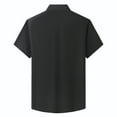 thumbnail image 4 of Vivianyo HD Short Sleeve Shirt for Men,Big Men Casual Fashion Business Short Sleeve Turn-down Collar Button Shirt Blouse, 4 of 4