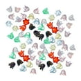thumbnail image 1 of Elodie 100x Perles Fleur Artisanat Fait Main Breloques de Perles Fleur Transparentes Perle Florale Colorée, 1 of 8