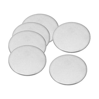 Uxcell 10mm Steel Disc, 200pcs Round Metal Stamping Blanks Tags Circle  Metal Strike Plate DIY for Magnetic, 0.4in