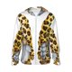 thumbnail image 1 of Fotbe Leopard Gnomes Chaqueta con Protección Solar UPF 50+ para Hombre y Mujer, Camisa con Capucha y Bolsillos-Medium, 1 of 7