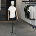 thumbnail image 6 of Adjustable Male Dress Form,Metal Mannequin 53"-76" Height Adjustable Mens Mannequin Display Stand Clothing Displaying and Sewing Detachable Posture Clothing Form & Metal Base, 6 of 13