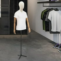 Poseable Male Dress Form, 96cm Chest Circumference & 16.5lbs Load Capacity, Detachable Head/Hands for Hats/Wigs, Suitable for Exhibitions & Graduation Projects