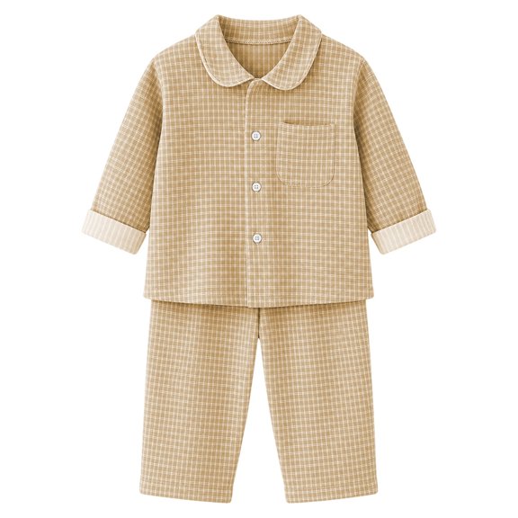 Toddler Girl Outfits Graphic Print Long Sleeve Lapel Pocket Top And Trousers 2 Piece Daily Wear Baby Girls' Clothing Sets 2 Years-3 Years