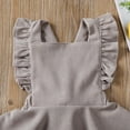 thumbnail image 4 of PENGXIANG Bébé Filles Velours Bretelles Jupe Bébé Enfant en Bas Âge Ruffled Casual Sangle Robe Soleil Été Tenue Vêtements, 4 of 7