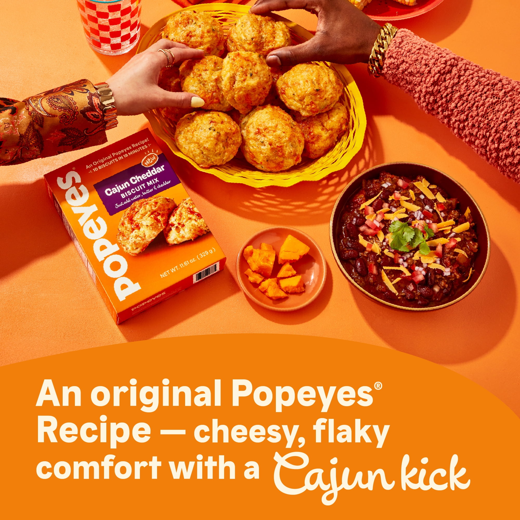 Popeyes Cajun Cheddar Biscuit Mix, 11.61 Ounces