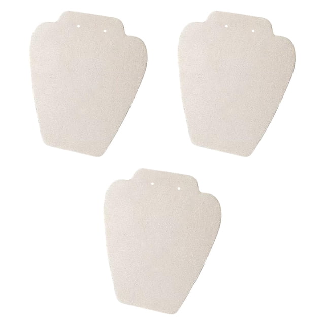 Soporte de collar de liso de joyería de 3 piezas para sala de estar de baño en casa Beige