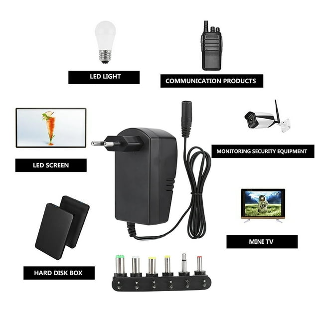 Adaptateur pour Ordinateur Portable, Adaptateur d'Alimentation Universel pour Ordinateurs