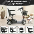 thumbnail image 3 of 15 Miles 4-Wheel Mobility Scooter for Adults & Seniors, 350W Powered Electric Wheelchair Device, Foldable & Portable Design with Removable Basket,300LBS Capacity,Compact & Portable for Elderly, 3 of 9