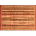 thumbnail image 1 of Ahgly Company Indoor Rectangle Abstract Orange Modern Area Rugs, 7' x 10', 1 of 4
