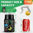 thumbnail image 2 of Clytem 17oz Thermo for Hot Food, Soup Thermo Food Container for Lunch Box ZB - Black Game, 2 of 7