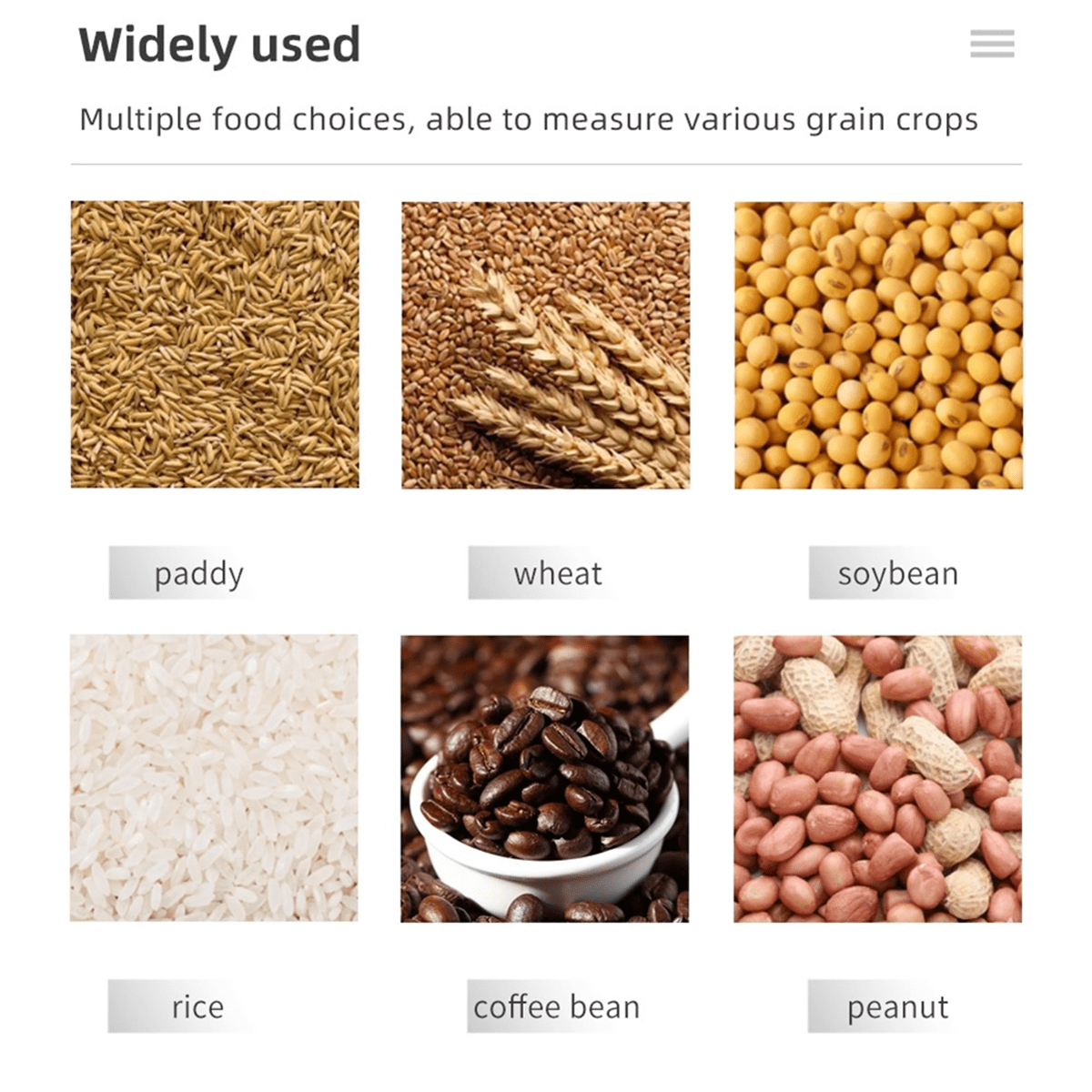 MG-Pro Smart Grain Moisture Meter for 25 Kinds Corn Rice Wheat Peanut Coffee Bean Seeds Pea Hygrometer Humidity Tester