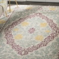 thumbnail image 3 of SAFAVIEH Montage Tatyanna Medallion Indoor/Outdoor Area Rug, Beige/Fuchsia, 5'1" x 7'6", 3 of 6