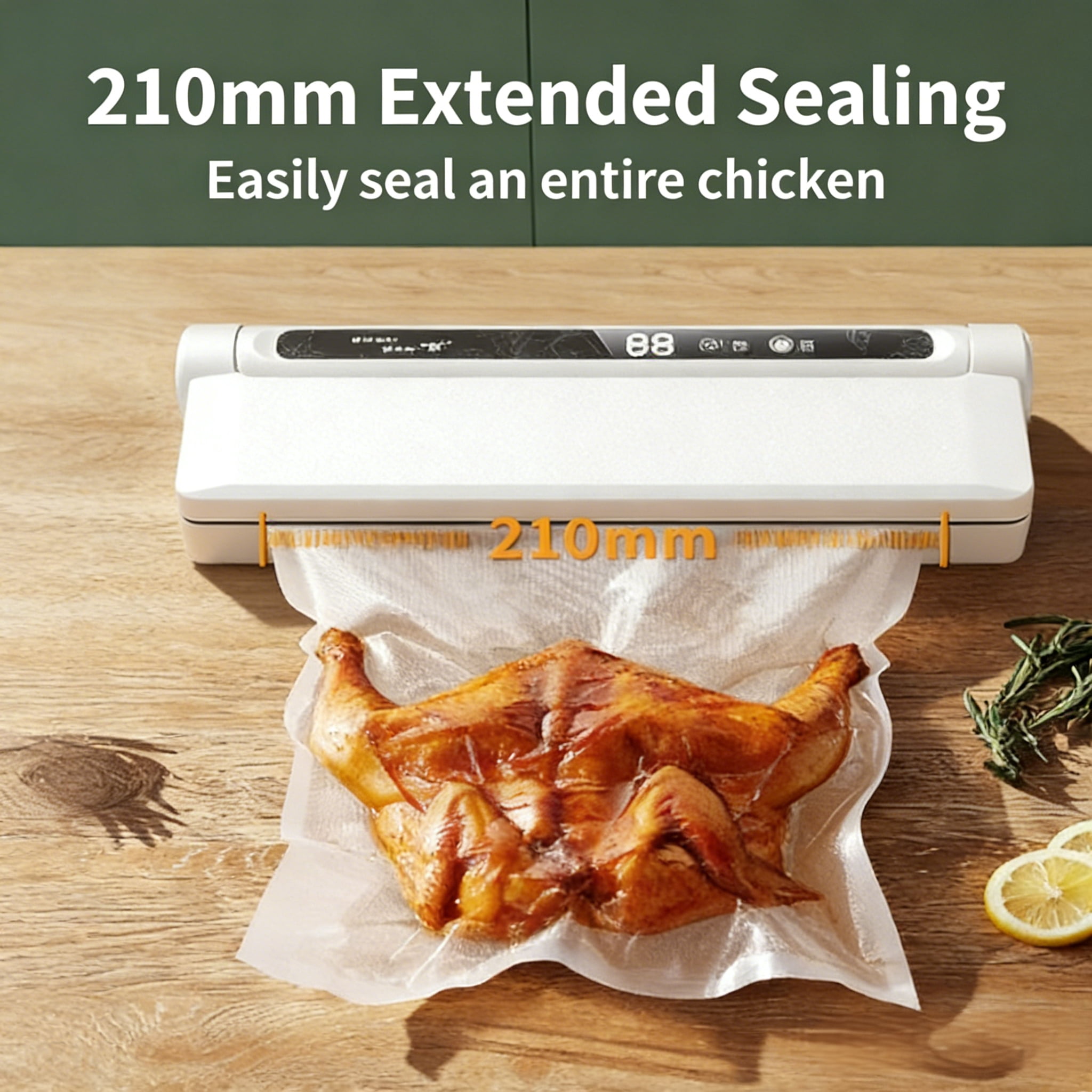 Vacuum Sealer, Food Sealer Machine with Dry Wet Modes for Meal Prep, Food Sealer