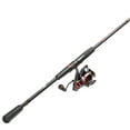 thumbnail image 2 of Lew’s MACH Jacked Spinning Reel and Fishing Rod Combo, 6-Foot 6-Inch, 1-Piece HM50 Graphite Rod, Ultra-Light Power with Fast Action, Size 100 Reel, 5.2:1 Gear Ratio, Tanso Tech Frame, Black/Red, 2 of 2