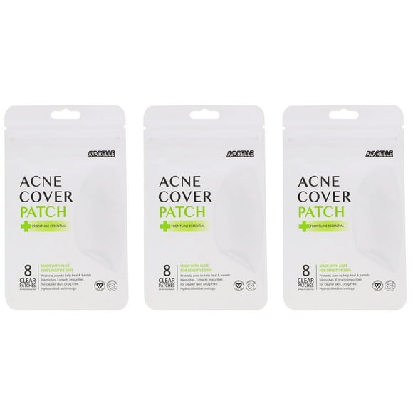 Parche para Acné Avarelle Acné Cubierta Frontline Essential 8 Parches Oval Pack 3 Pack