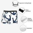 thumbnail image 6 of Naloa Navy Blue Anchor Print Mens Underwear - Boxers for Men, Classic Briefs for Men, 6 of 9