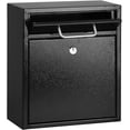 thumbnail image 3 of Steel Mailbox Wall Mount, Medium Locking Mailbox with 3 Keys, 3 of 6
