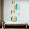 thumbnail image 3 of Designart "The Awakening Of Dawn VII" Abstract Liquid Ink Metal Wall Art Set of 5 Piece, 3 of 5