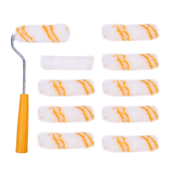 4 Inches Wall Paint Roller Set 10Pcs Replacement Roller Covers Home