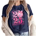 thumbnail image 1 of Camisetas de Manga Corta para Mujeres, Camiseta de Cuello Redondo Impresa de Moda, Primavera Y Verano Casual, 1 of 9