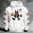 thumbnail image 2 of SONXAHE Toddler Boys Cartoon Character Hoodie Long Sleeve Full Print Hooded Sweatshirt Casual Pullover Tops,White, 2 of 4