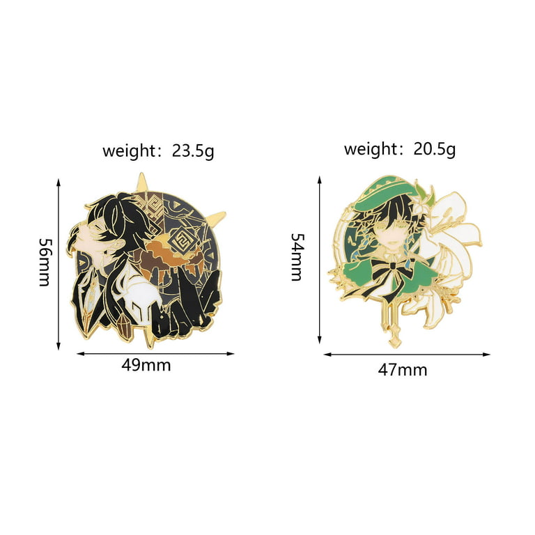 Zilefsilk 4pcs Cute Enamel Pins Set Anime Demon Slayer Figure for Backpack Jackets Hat Metal Lapel Badges Pins Characters Cosplay Aesthetic Brooch for