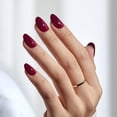 thumbnail image 2 of Press On Nails BtartBox Red Short Oval Fall con pegamento para uñas, 2 of 7