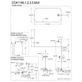 thumbnail image 2 of Kingston Brass CCK1182AX Vintage Tub Wall Mount Clawfoot Tub Faucet Package with Shower Enclosure and Hand Shower, Polished Brass, 2 of 4