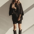 thumbnail image 4 of Tiqkatyck Outfits Sets Clearance, Women 2 Piece Outfit Set Casual Oversized T Shirt Tops Shorts Workout Sports Tracksuit Shorts Sets Women 2 Piece Outfits Black L, 4 of 6