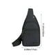 thumbnail image 3 of Bolso de Hombro Cruzado Ligero de Tela Oxford, Mochila Bandolera Multifuncional de Viaje con Correa Ajustable, Múltiples Bolsillos, 11.8x6.7x1.9 pulgadas, Gris Negro Azul Verde Militar., 3 of 6