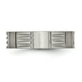 thumbnail image 4 of Auriga Fine Jewelry Titanium Satin 6mm Notched Band for Men Size 10.5, 4 of 6