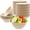 Natural, variant on GoXteam 100 Pack 12 oz Disposable Paper Bowls, Compostable Bowls, Natural Bagasse Bowls, Eco-friendly Paper Alternative Bowls for Parties Restaurants Catering