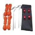 thumbnail image 1 of Toystoory Cuerda de tienda Clavijas de fijación de aleación de aluminio Hebilla ajustable Cordón Camping Cordón de dosel a prueba de viento carpas, 1 of 6