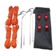 thumbnail image 1 of Toystoory Cuerda de tienda Clavijas de fijación de aleación de aluminio Hebilla ajustable Cordón Camping Cordón de dosel a prueba de viento carpas, 1 of 6