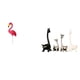 thumbnail image 1 of Estatua De Flamenco Y Jirafa Para Jardín, Figura Creativa, Adorno Para Primavera, Vacaciones, Jardín, Arte Moderno, Centro De Mesa, Decoración De Escritorio Y Oficina, 1 of 8